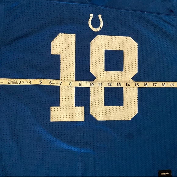 Blue and White Men's Football Jersey - Picture 4 of 6